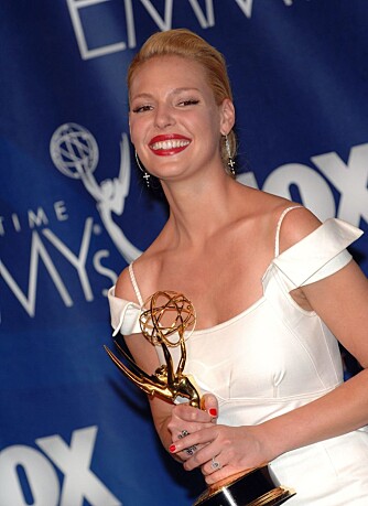 EMMY AWARDS: Katherine Heigl vant pris for "Beste kvinnelige birolle" for sin innsats i "Grey's Anatomy" under Emmy Awards 2007. EMMY AWARDS: Katherine Heigl vant pris for "Beste kvinnelige birolle" for sin innsats i "Grey's Anatomy" under Emmy Awards 2007.