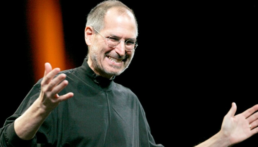 OG SÅ SIER JEG DERE: Apple-sjef Steve Jobs' kvelder med menigheten er Las Vegas og Sarons Dal i uskjønn forening.