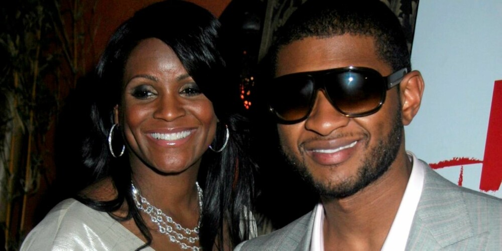 GIFT: Usher og Tameka giftet seg i august 2007, én uke etter den planlagte seremonien.