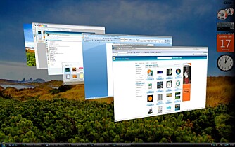 Flip 3D er en pen, men kanskje ikke så nyttig måte å bytte mellom programmer på.