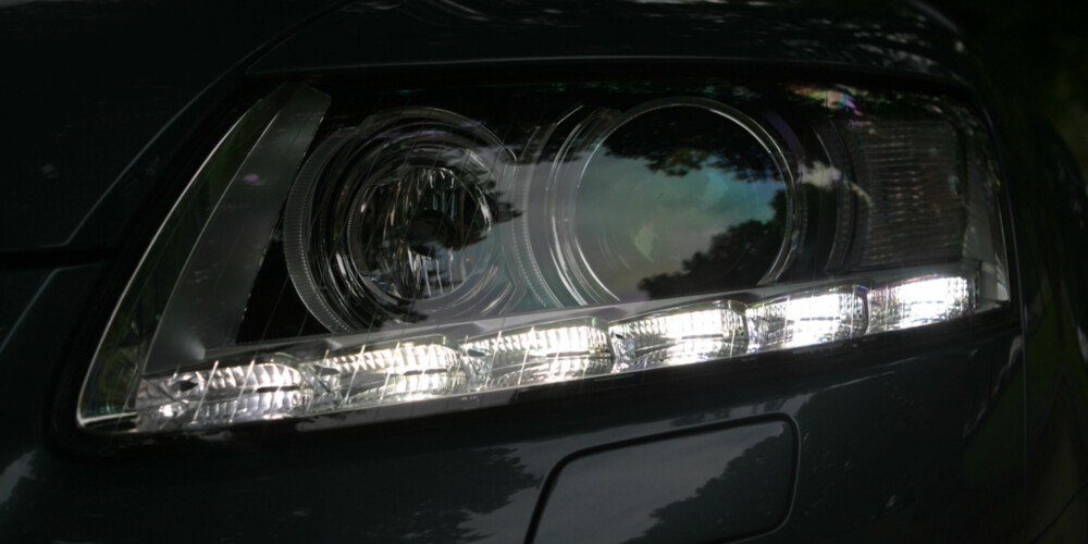 Nye A6 har fått muligheten for LED-lamper i hovedlyktene foran mot litt ekstra penger. Nye A6 har fått muligheten for LED-lamper i hovedlyktene foran mot litt ekstra penger.