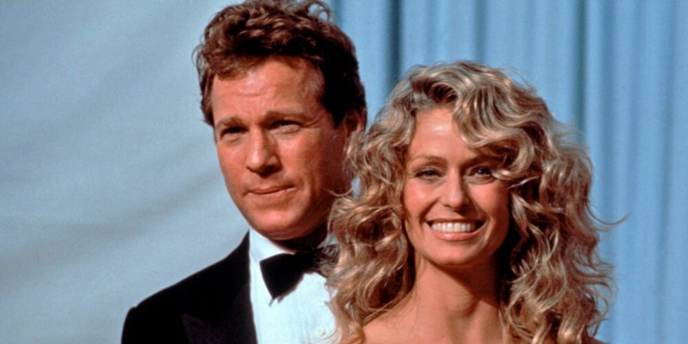 SAMBOERE: Ryan og Farrah var kjærester og samboere i 17 år. Bildet er tatt i 1988, da paret var på vei inn til Oscar-utdelingen.