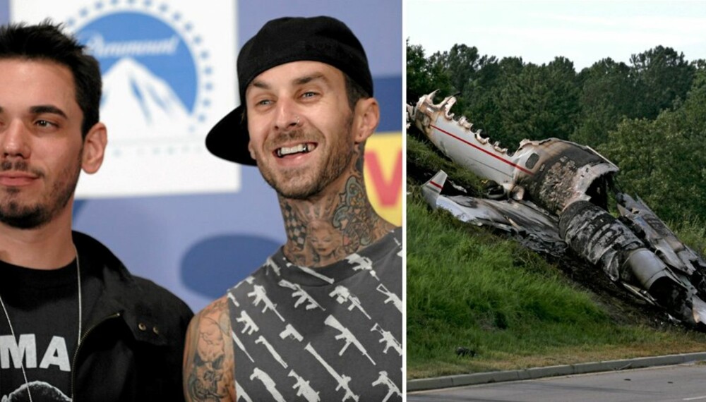 OVERLEVDE: DJ AM og Travis Barker var de eneste overlevende etter ultykken fredag kveld.