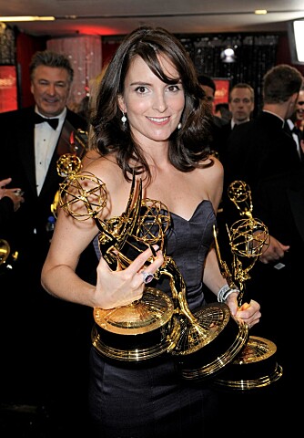 VANT TRE PRISER: Tina vant hele tre priser for sin medvirkning i komiserien "30 Rock" under årets Emmy-utdeling.