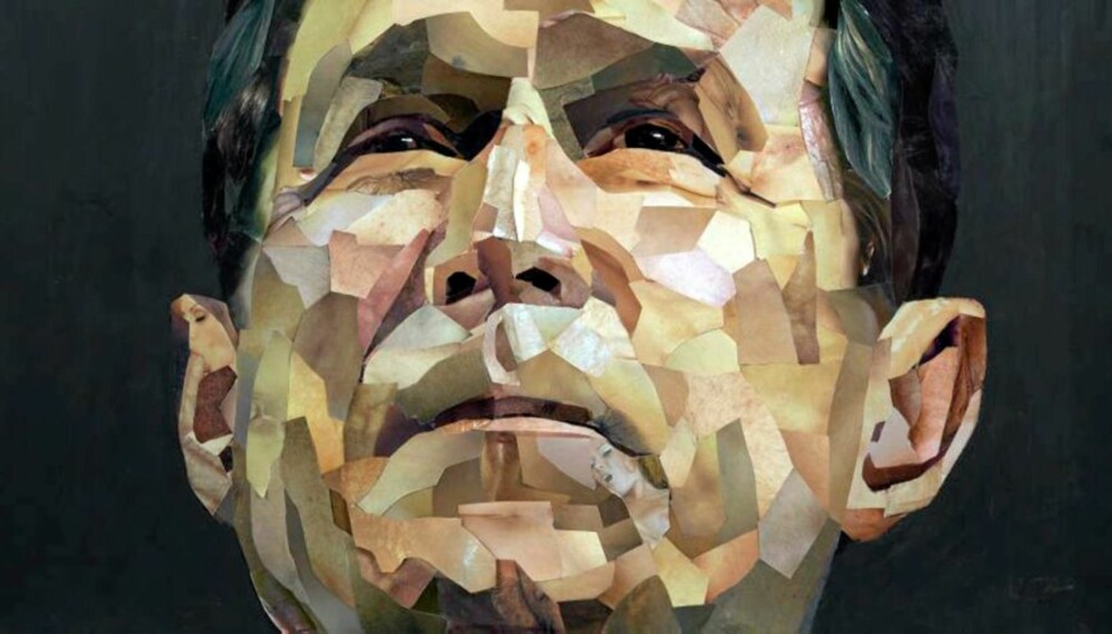 GRISEBILDE: Den britiske kunstneren Jonthan Yeos portrett av president Bush vekker oppsikt.