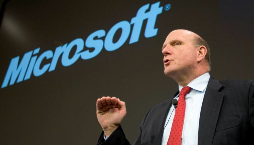 NYTT WINDOWS PÅ GANG: Microsoft, anført av konsernsjef Steve Ballmer, har vist fram de første glimtene av Windows 7.