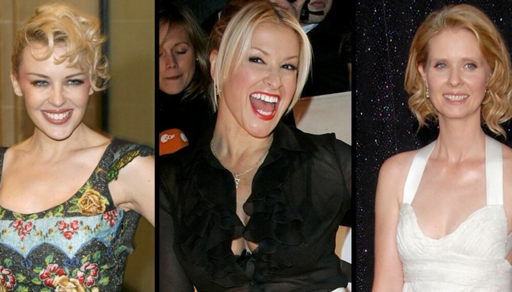 OVERLEVDE: Kylie, Anastacia og Cynthia har alle overlevd brystkreft.