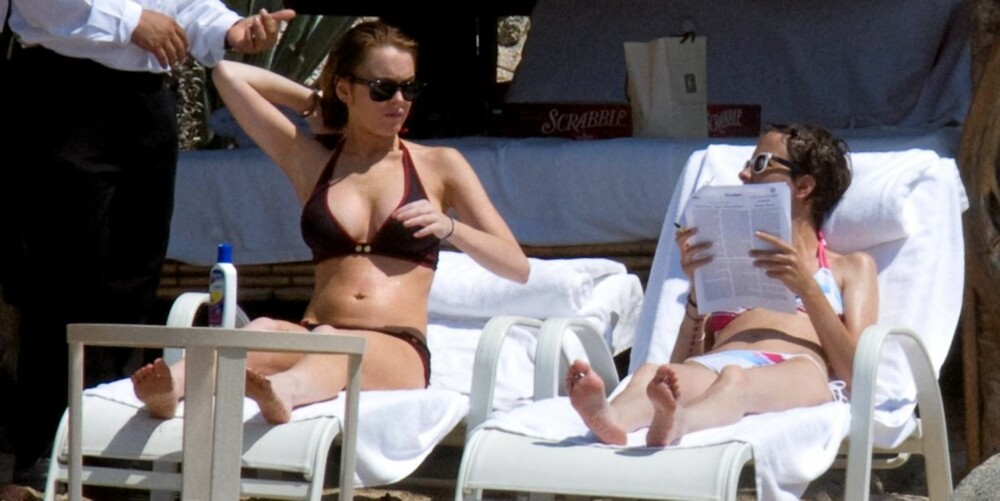 SLAPPET AV: Lindsay Lohan og Samantha Ronson tok seg en velfortjent ferie vekk fra Hollywoods kjas og mas.