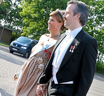 HALVVEIS: Prinsesse Märtha Louise var halvveis i svangeskapet  under bryllupet til danske prins Joachim og Marie Cavalleri i mai.