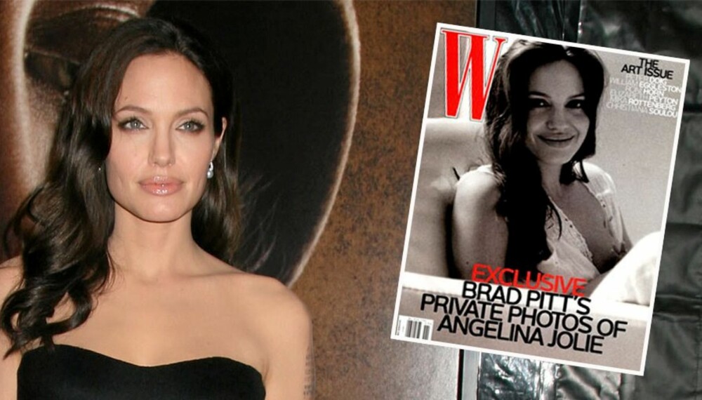 Magasinet W har trykket unike bilder av Angelina Jolie.. Fotografen heter Brad Pitt.