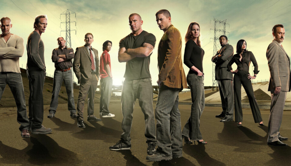 Endelig er Prison Break tilbake på skjermen. Fra venstre: Amuary Nolasco, Bill Fichtner, Wade Williams, Michael Rapaport, James Hiro Yuki Liao, Dominic Purcell, Wentworth Miller, Sarah Wayne Callies, Jodi Lyn O'Keefe og Robert Knepper.