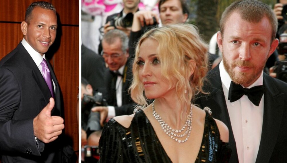 BITTERT OPPGJØR: Alex Rodriguez og Madonna ville holde forholdet sitt hemmelig fram til hun hadde tatt ut skilsmisse fra ektemann Guy Ritchie.
