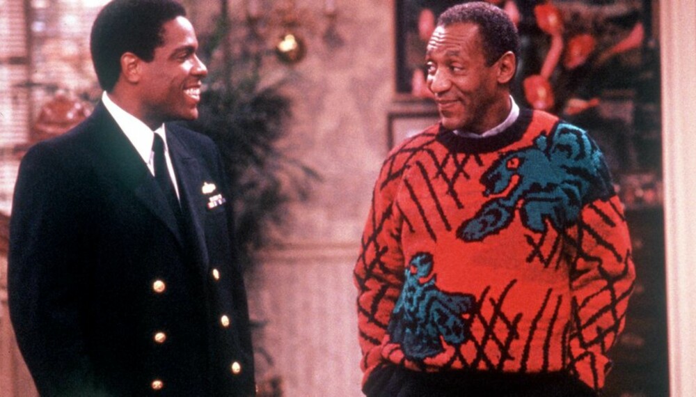 TRENDSETTER: Bill Cosby ble kjent for sine fargeglade strikkede gensere på 80-tallet