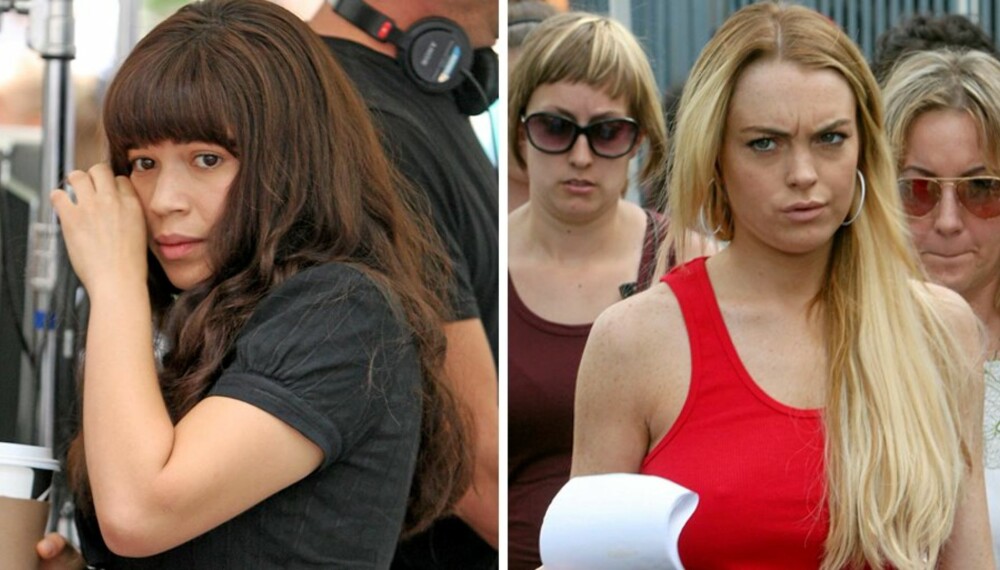 CATFIGHT: America Ferrera og Lindsay Lohan skylder på hverandre for at det hat gått som det har gjort under "Ugly Betty"-innspillingene CATFIGHT: America Ferrera og Lindsay Lohan skylder på hverandre for at det hat gått som det har gjort under "Ugly Betty"-innspillingene