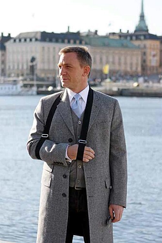 Blek, men fatlet. Daniel Craig på promo-besøk i Stockholm forrige uke.