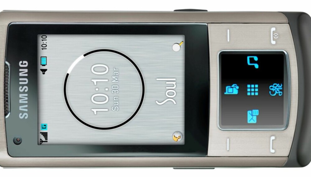 KOMPAKT: Samsung Soul (SGH-U900) er ikke av de aller minste mobilene, men likevel kompakt og lekker.