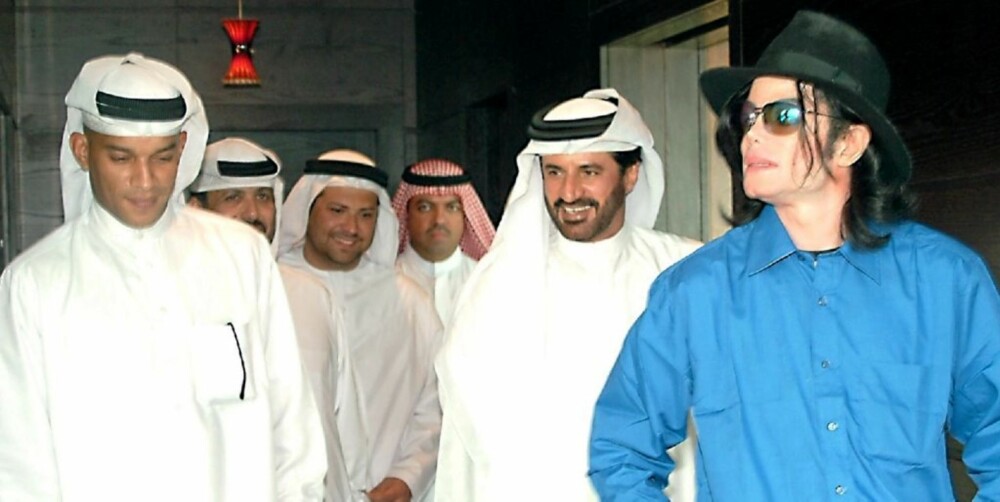 PÅ TUR: Michael Jackson på besøk i Dubai.