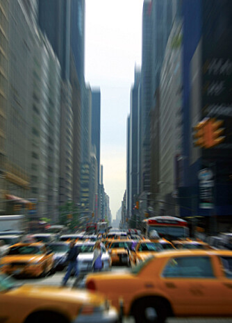 TAXI: Å komme seg rundt i New York er det minste problemet, da det florerer av yellow cabs overalt.