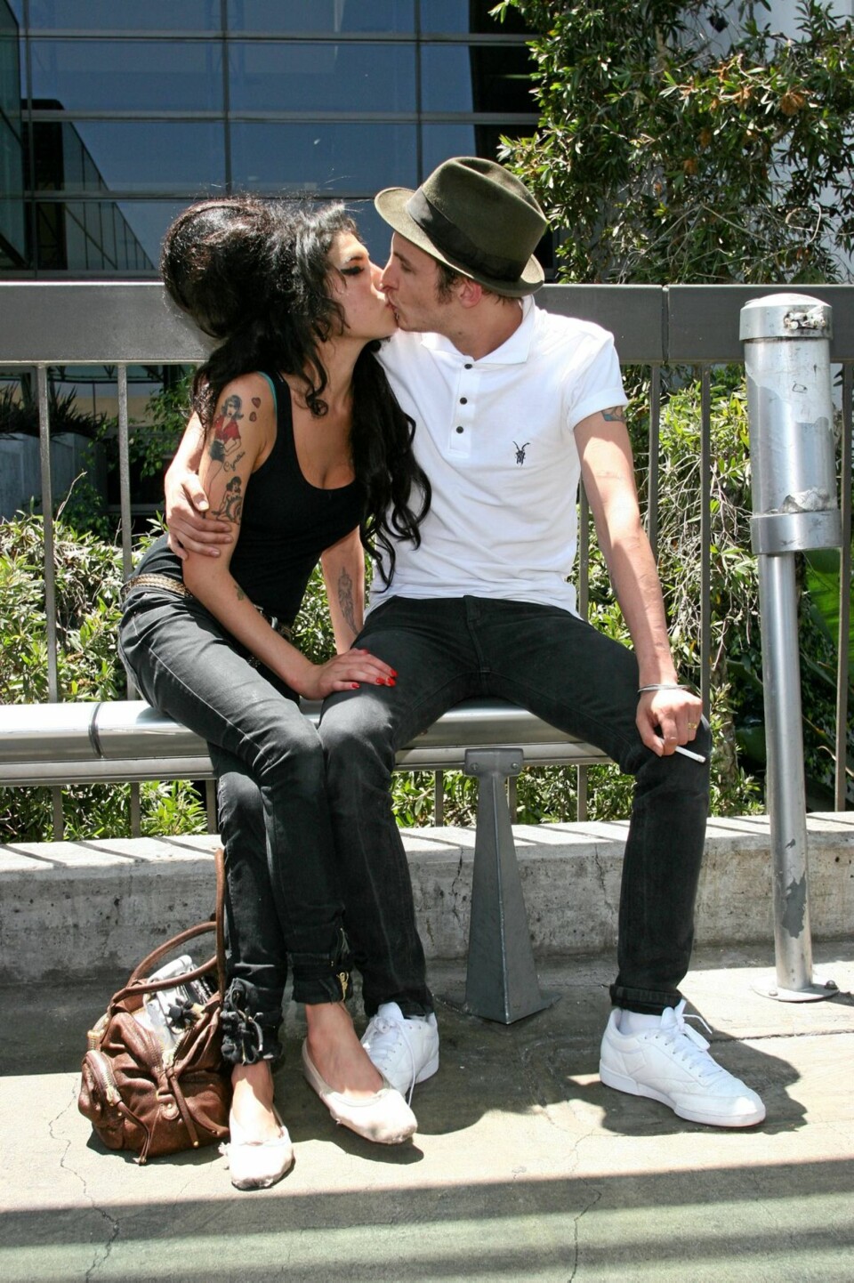 DEN GANG: Amy Winehouse og Blake Fielder-Civil mend de fortsatt var nygifte og forelsket i mai 2007.