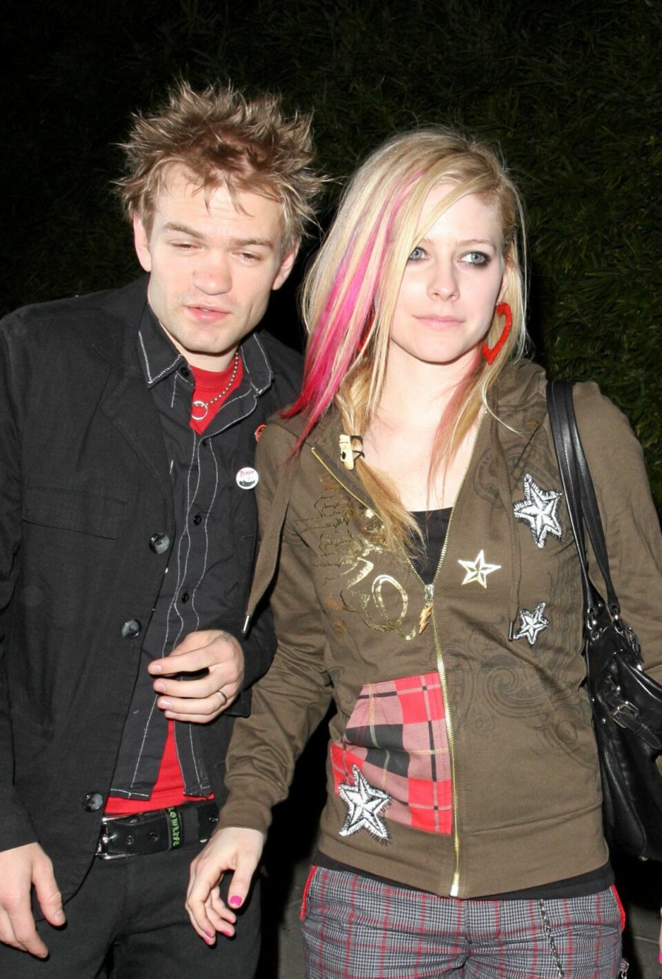Avril Lavigne og Deryck Whibley.