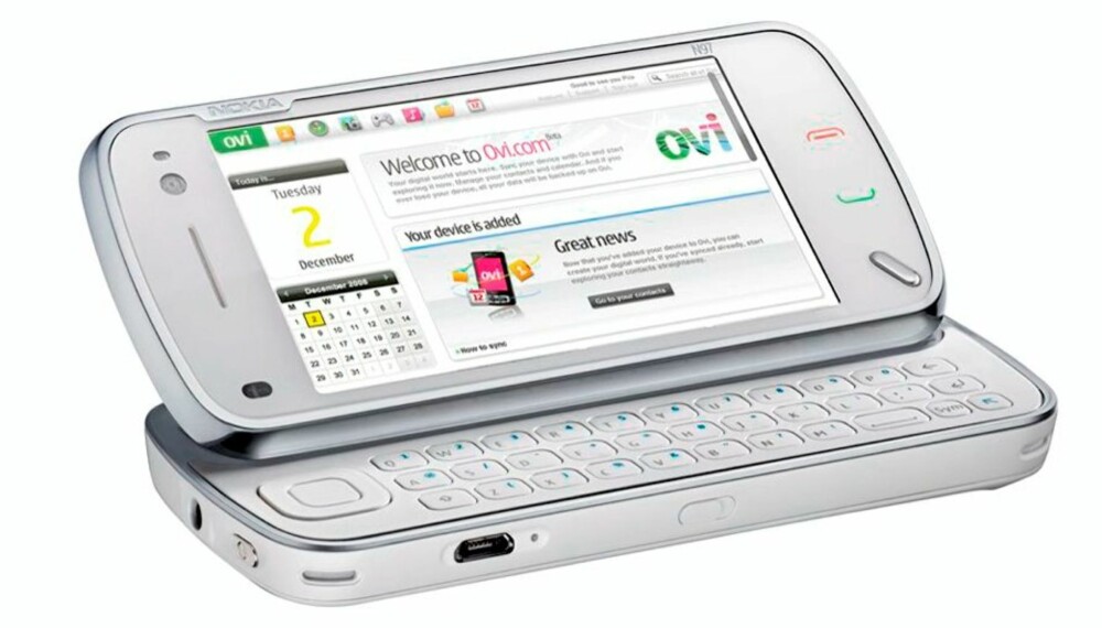 NOKIA N97: Internett i lomma. Det lover Nokia med N97 som kommer i salg i løpet av første halvår 2009.