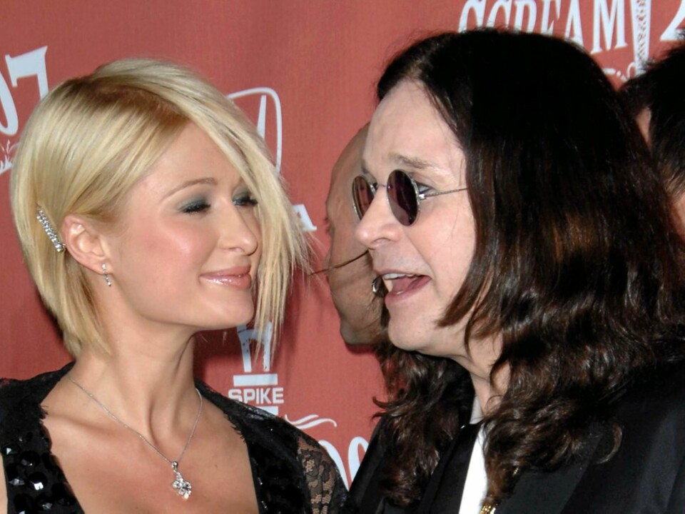 Ozzy og Paris mingler i 2007.