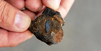 HAVET SKJULER: Slik ser mynter som denne fra Runde-funnet, ut etter århundrer under vann.