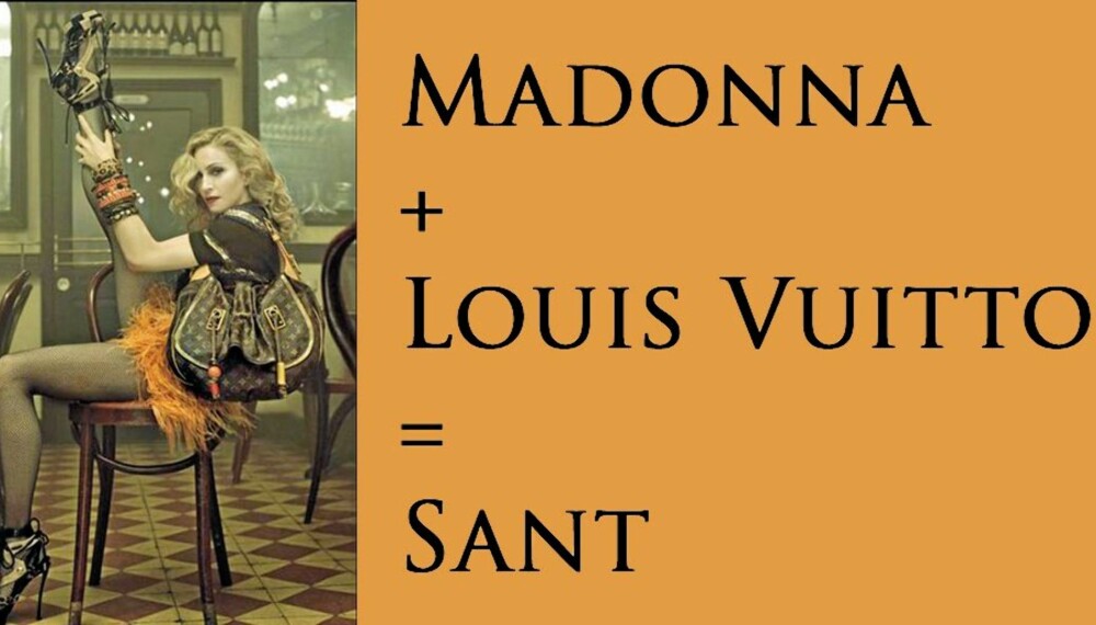 MODELL: Madonna er ansikt utad for Louis Vuitton våren 2009.