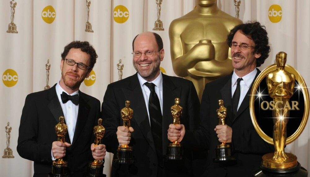 Ethan og Joel Coen sammen med produsent Scott Rudin Ethan og Joel Coen sammen med produsent Scott Rudin