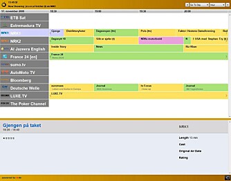 EPG: Zattoo byr også på en god elektronisk programguide. EPG: Zattoo byr også på en god elektronisk programguide.