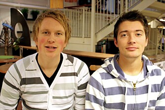 Lars Reitan (t.h) og Åsmund Woldsengen gikk på ulovlig pokerklubb.