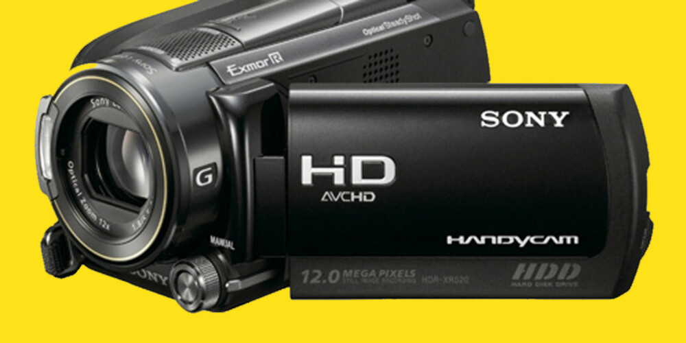HAR GPS: Sonys nye prestisjemodell, HDR-XR520V HD.