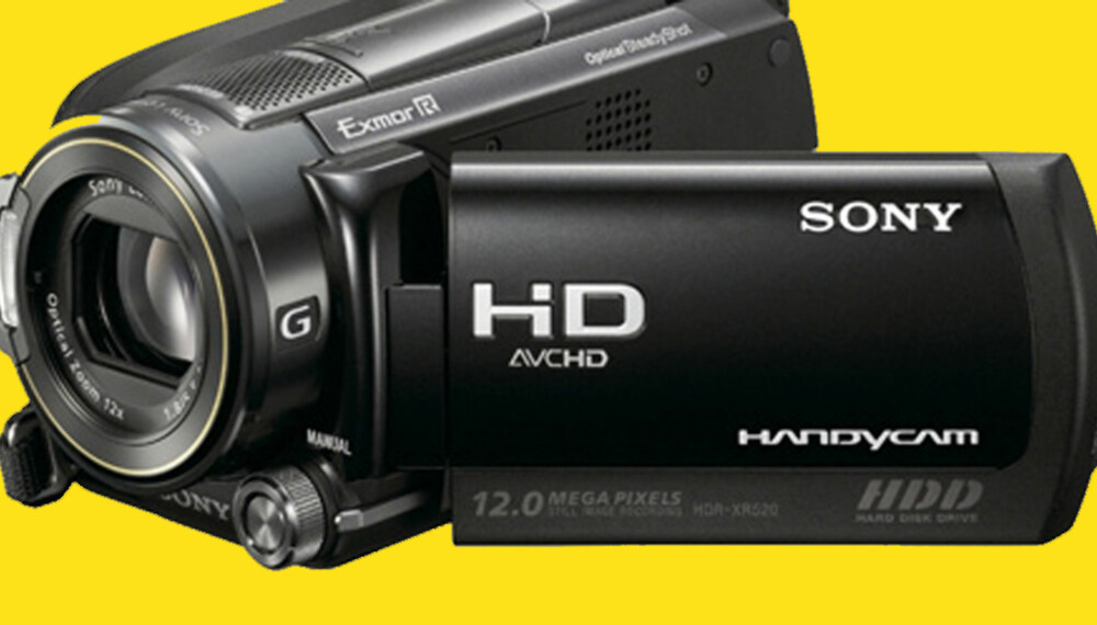 HAR GPS: Sonys nye prestisjemodell, HDR-XR520V HD.