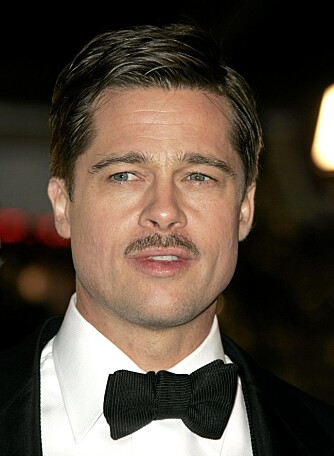BARTEMANN II: Brad Pitt har latt barten gro på eget initiativ.