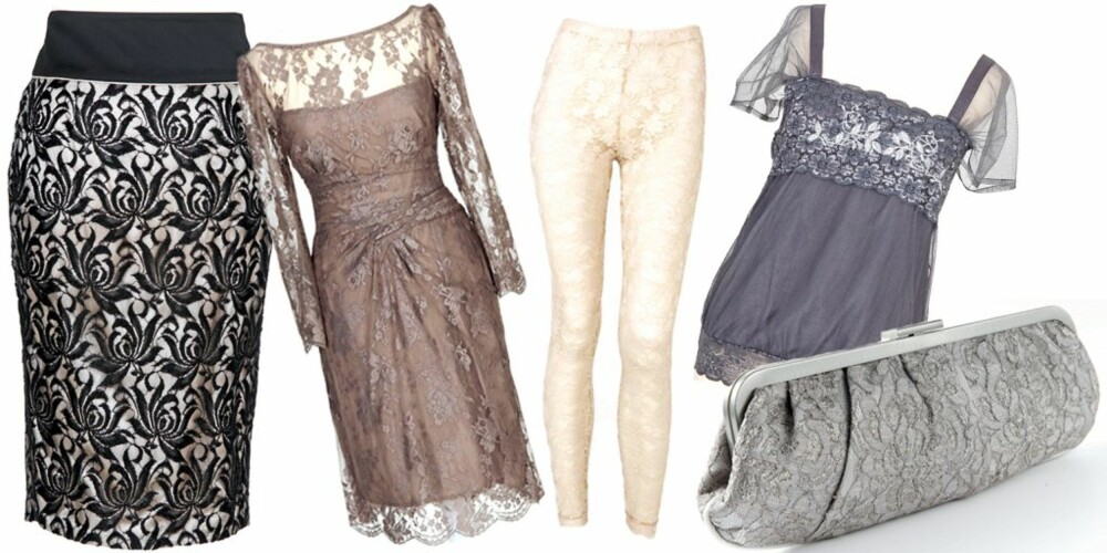 FRA VENSTRE: Skjørt fra Warehouse (kr 749), kjole fra Warehouse (kr 1199), tights fra H&M (kr 149), topp fra Claire (kr 600), veske fra Accessorize (kr 289) FRA VENSTRE: Skjørt fra Warehouse (kr 749), kjole fra Warehouse (kr 1199), tights fra H&M (kr 149), topp fra Claire (kr 600), veske fra Accessorize (kr 289)