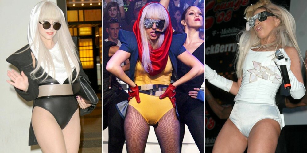ELSKER TRIKOT: Lady Gaga har flere ganger kledd seg i trikot, både når hun opptrer og privat.