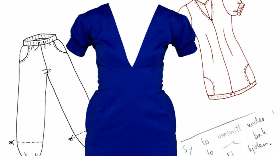 Av en gammel joggebukse kan du lage deg en designkjole!