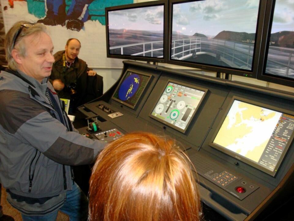 SJØULK: Vi Menns Ola Haug ble fort varm i trøya...