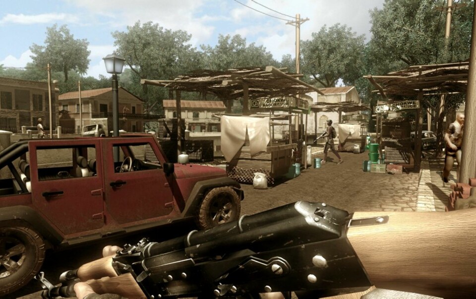 BORGERKRIG: I FarCry2 er muntantene byttet ut med en borgerkrig i Afrika.