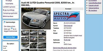 100.000 BIlLIGERE: Noen biler - som for eksempel denne Audi A8-en - er satt ned med så mye som 100.000 det siste året. 100.000 BIlLIGERE: Noen biler - som for eksempel denne Audi A8-en - er satt ned med så mye som 100.000 det siste året.