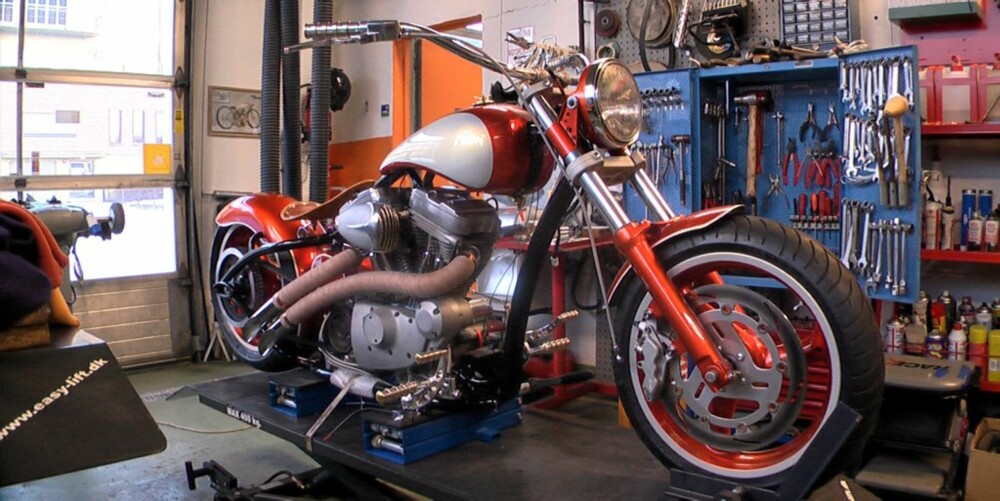DONOR: Motoren er fra en 99-modell Buell. Gode 100 hester. DONOR: Motoren er fra en 99-modell Buell. Gode 100 hester.