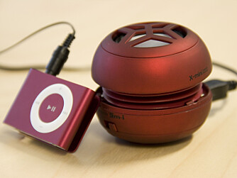 Så lite kan altså stereoanlegget bli med en iPod shuffle og X-mini.