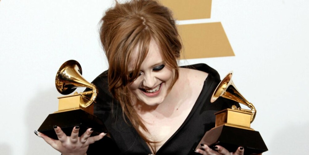 BESTE NYKOMMER: Adele vant den gjeve prisen for beste nykommer.