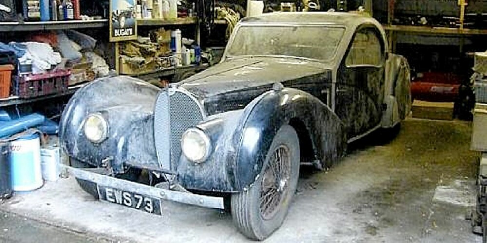LOVENDE: ""... de aller fleste norske ""juveler"" forblir i landet."" Bildet viser Dr. Harold Carrs bil. Har bestefar noe liknende i sin garasje?