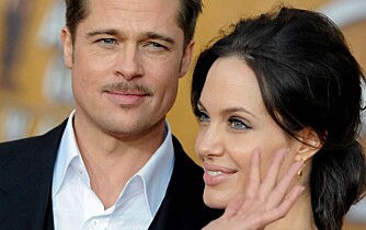 Brad Pitt og Angelina Jolie.