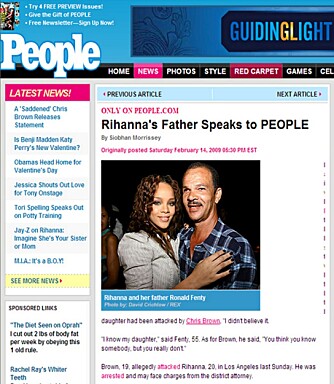 Rihannas far har snakket med People om mishandlingen av datteren og veien videre.