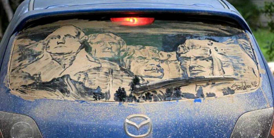 Mange kjenner sikkert til Rushmore-fjellet og de fire amerikanske presidentene som er hugget ut i stein. Her redusert til støv.