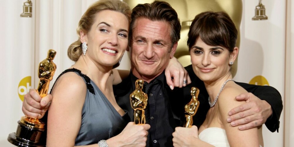 VINNERE: Kate Winslet, Sean Penn og Penélope Cruz vant hver sin Oscar for sine skuespillerprestasjoner.