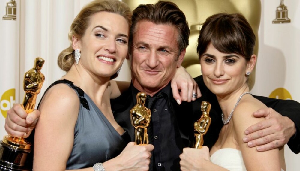 VINNERE: Kate Winslet, Sean Penn og Penélope Cruz vant hver sin Oscar for sine skuespillerprestasjoner.