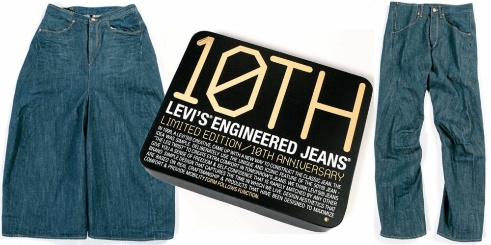 JUBILEUM: I år er et ti år siden Levi's kom med sin Engineered Jeans, og dette må selvfølgelig feires.
